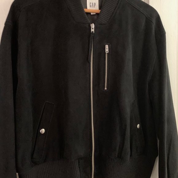 Ladies Suede Bomber Jacket - Picture 2 of 11